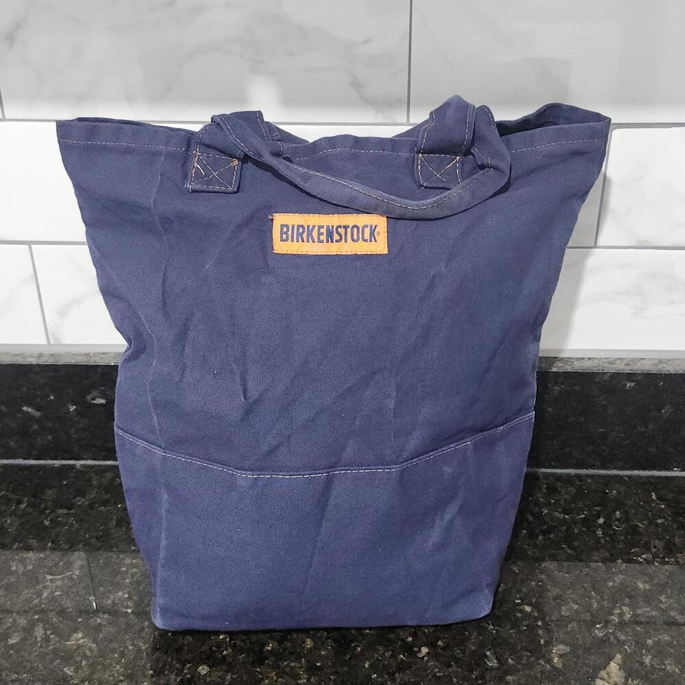 Vintage Birkenstock Canvas Tote Bag Patch Logo Accessorie Promo 14x14